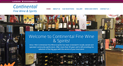 Desktop Screenshot of continentalfinewines.com